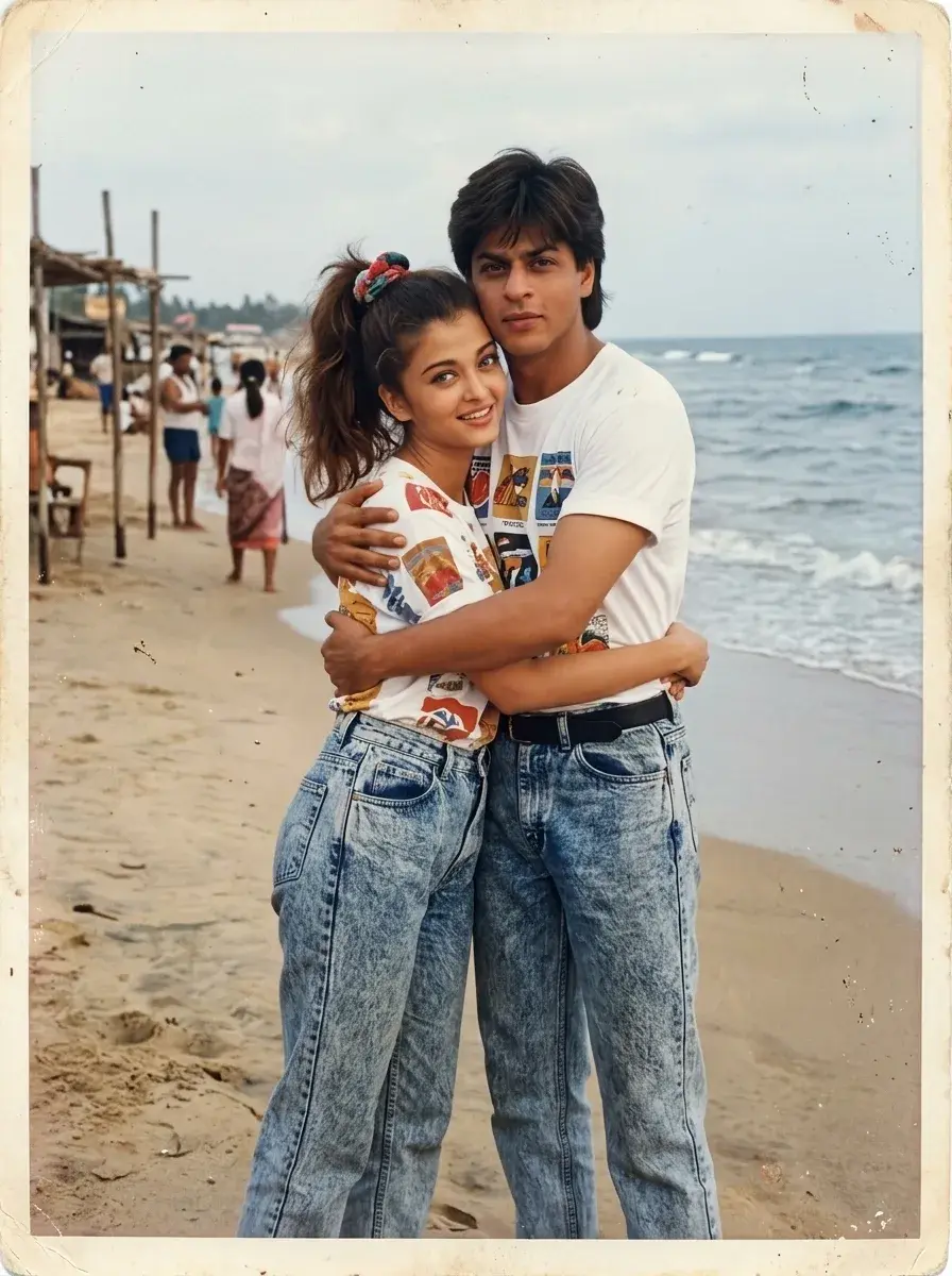 1980s Beach Couple — Stone-Washed Denim Album