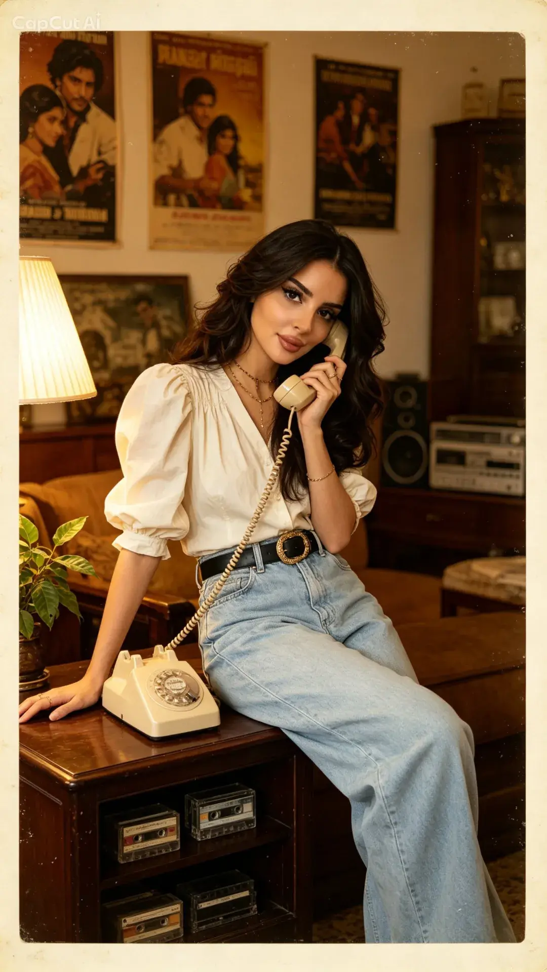 1980s Vintage Telephone Portraits