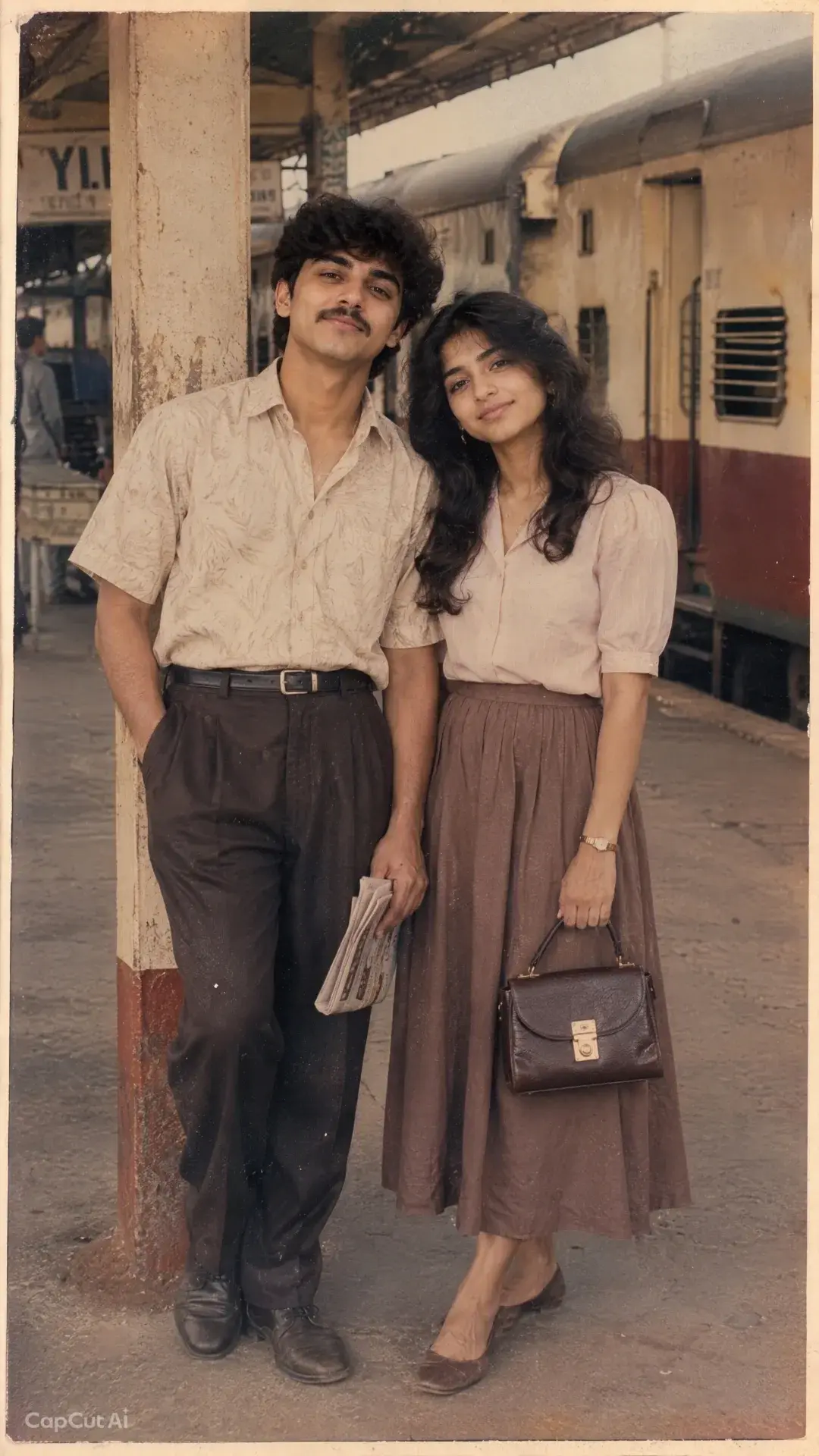 1990s Railway Station Couple