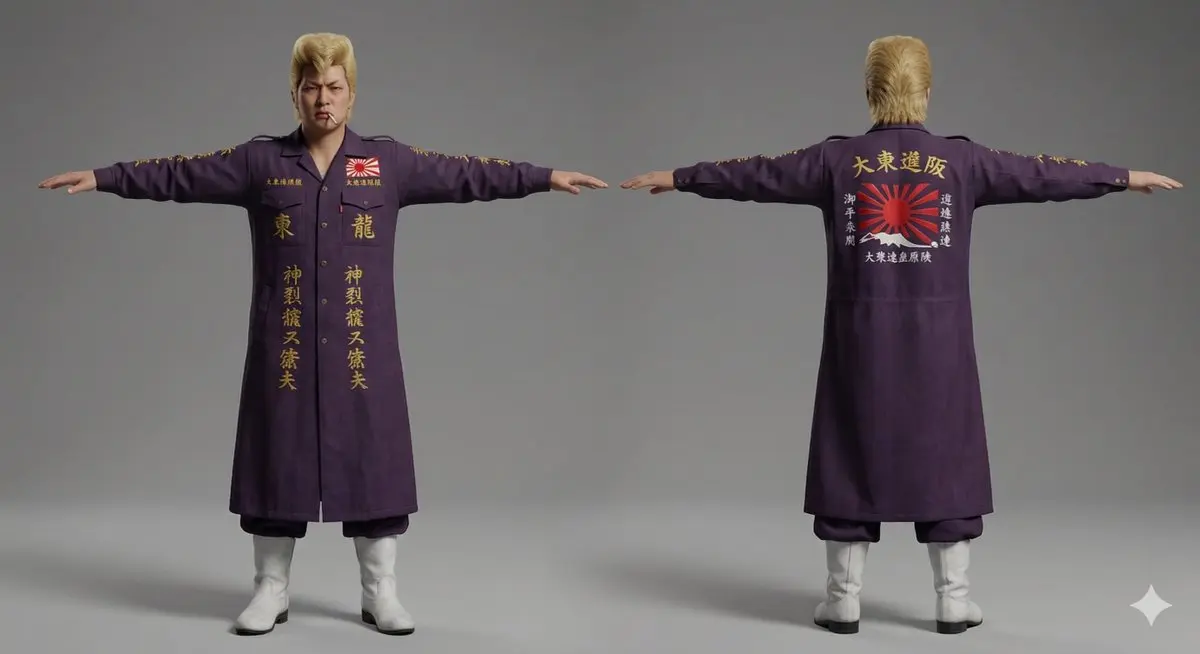 3D Bosozoku Character Model
