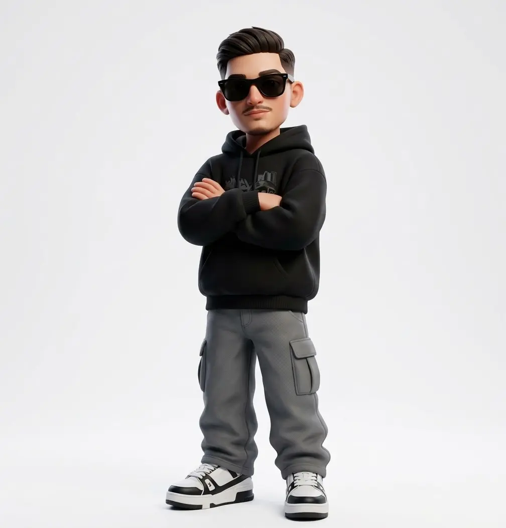 3D Urban Animated Character.