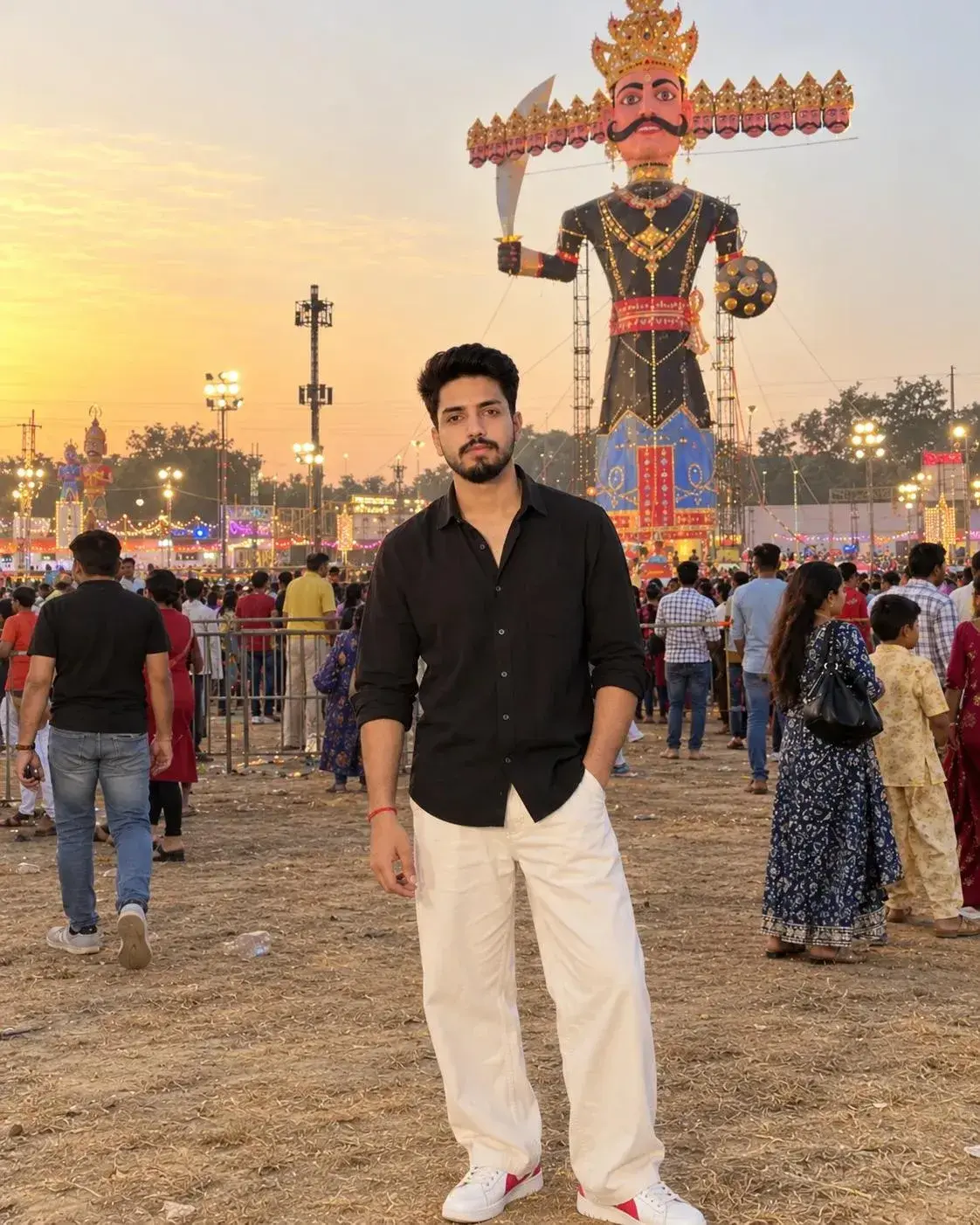 4K Dussehra Festival Portrait Prompt