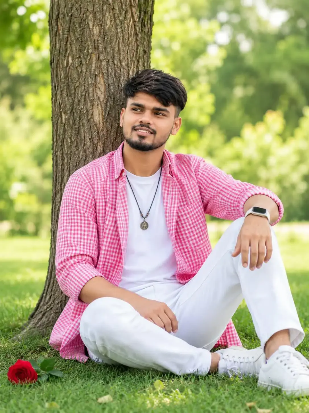 4K Men's Outdoor Portrait Prompt
