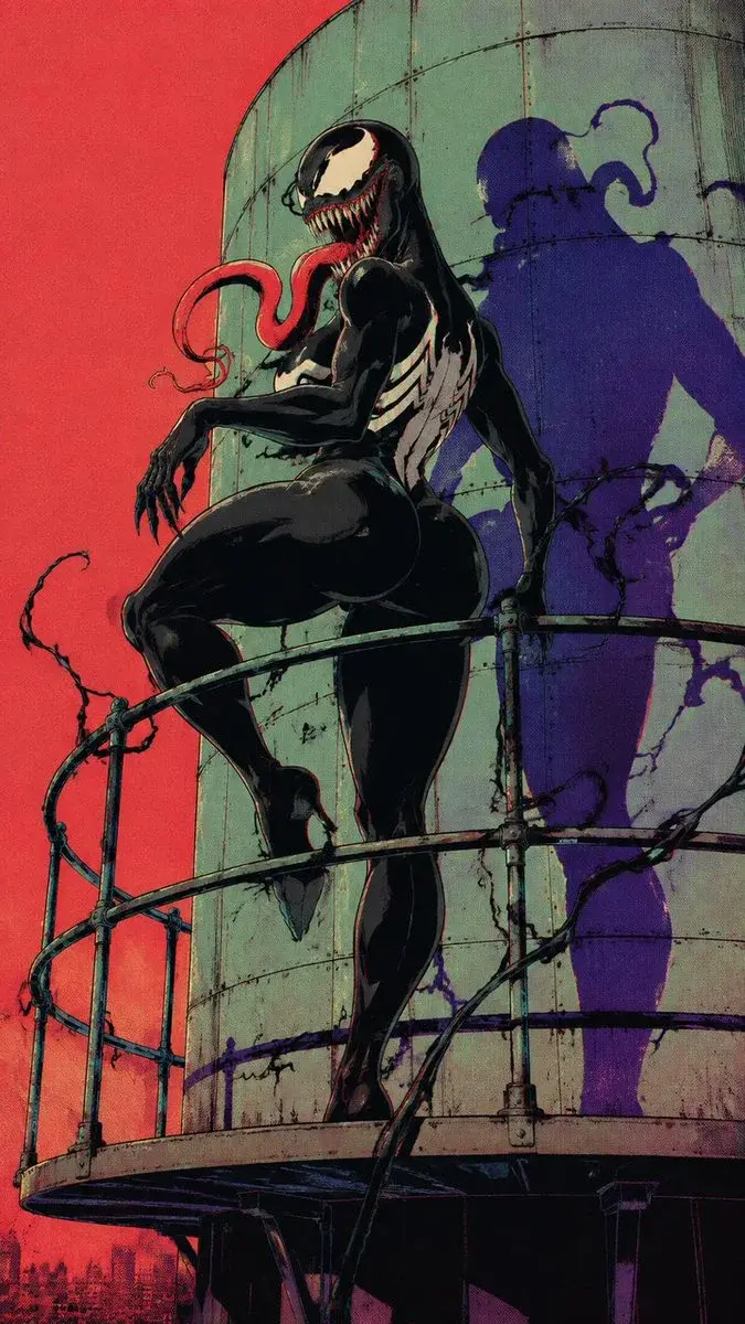 90s Underground Comic Venom Illustration
