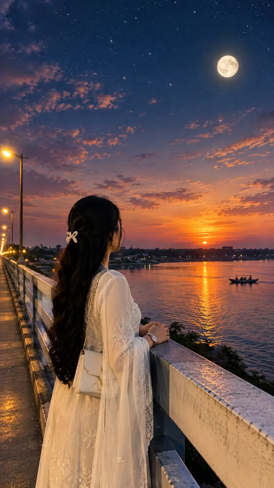 A Beautiful Young South Asian Woman Standing