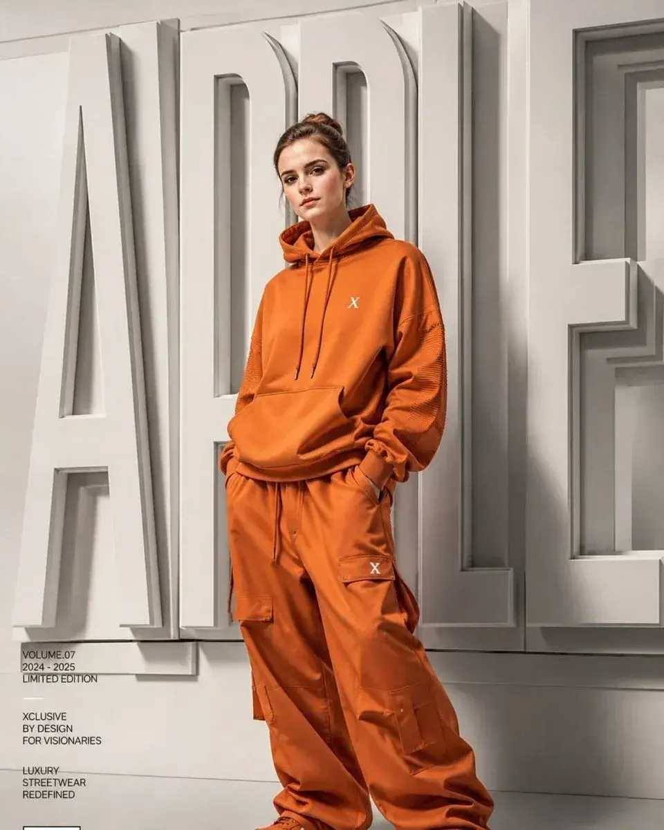 A High-End Fashion Campaign Poster Featuring A Young Model Standing Confidently Prompt For A High-End Fashion Campaign P