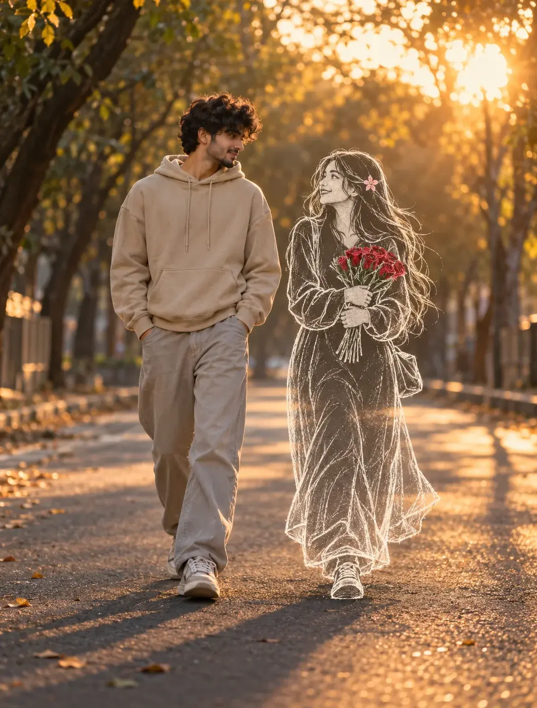A Love Drawn In Chalk ❤️🌹