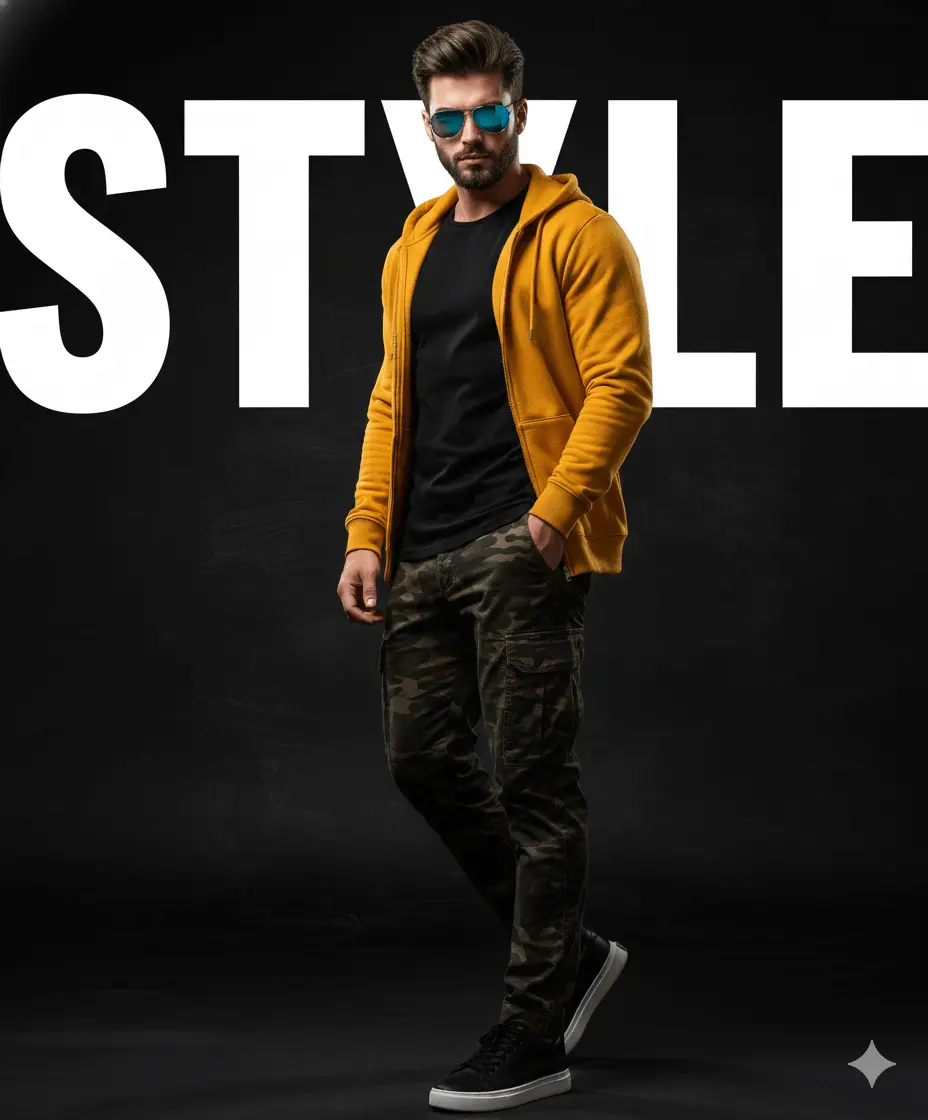 A Pop Of Yellow On The Dark Streets