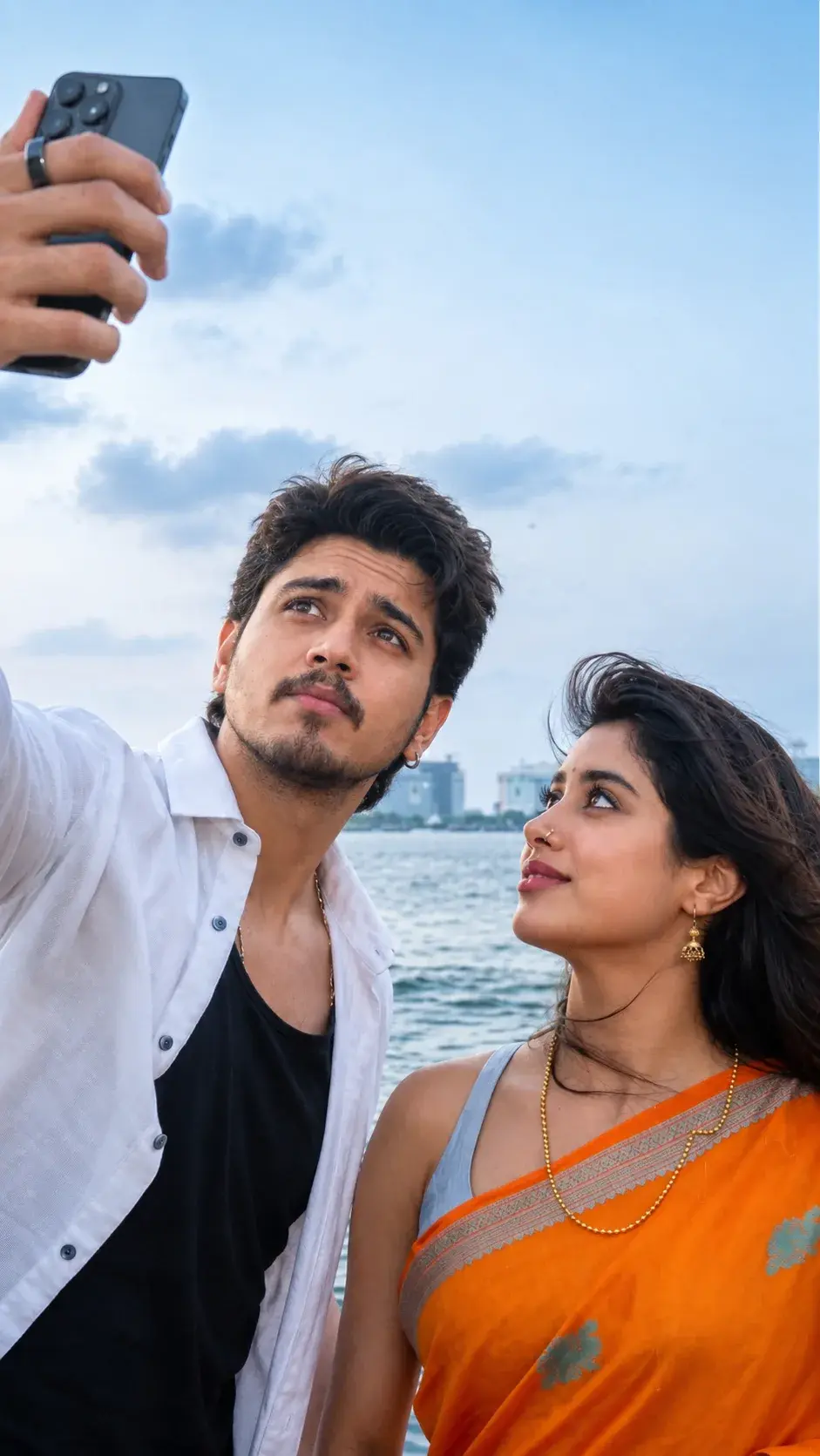 “A Serene Waterfront Selfie ❤️🌊”