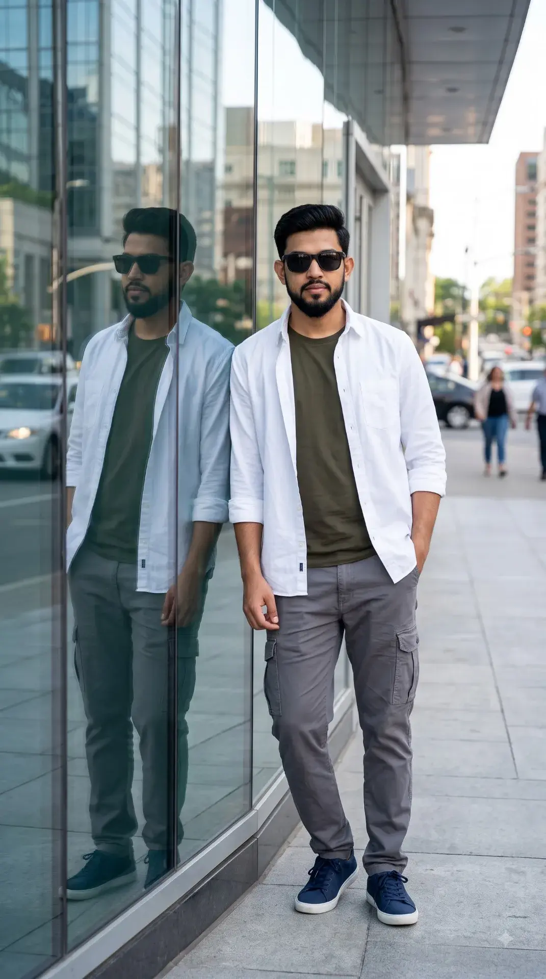 A Stylish Young South Asian Man With