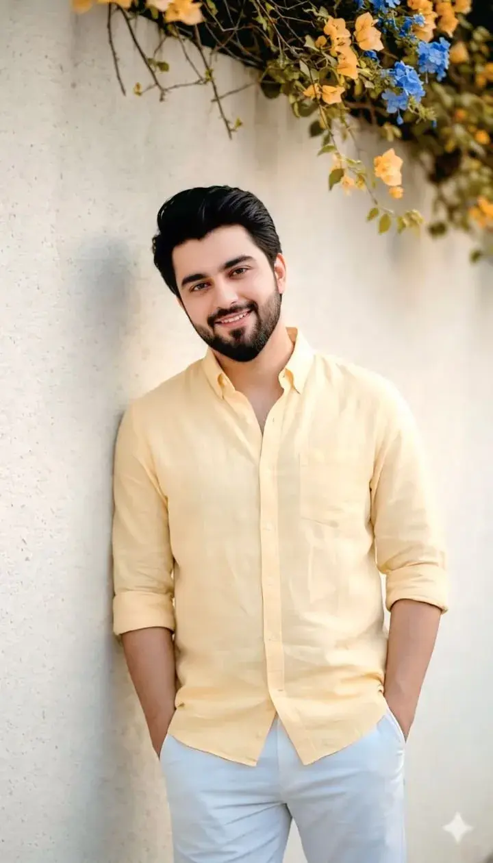 A Warm, Natural-Light Portrait Of A Relaxed Young Man