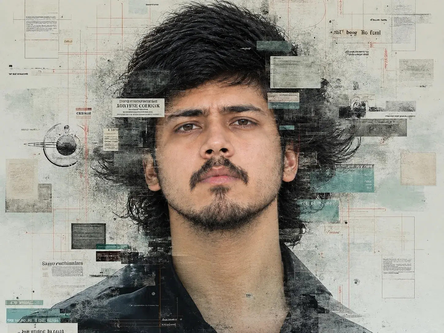 Abstract Editorial Portrait – “Fragmented Identity”