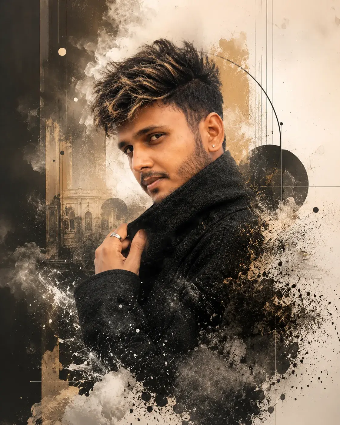 Abstract Luxury Fashion Portrait