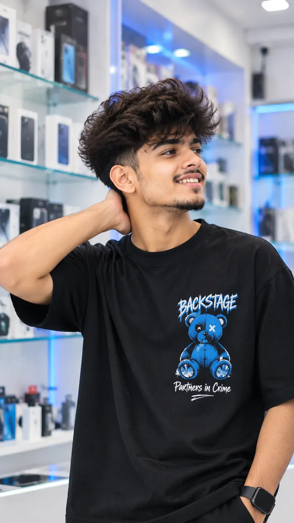 Aesthetic Boy Photo Pose | Black Oversized T-Shirt Outfit Ideas 2026