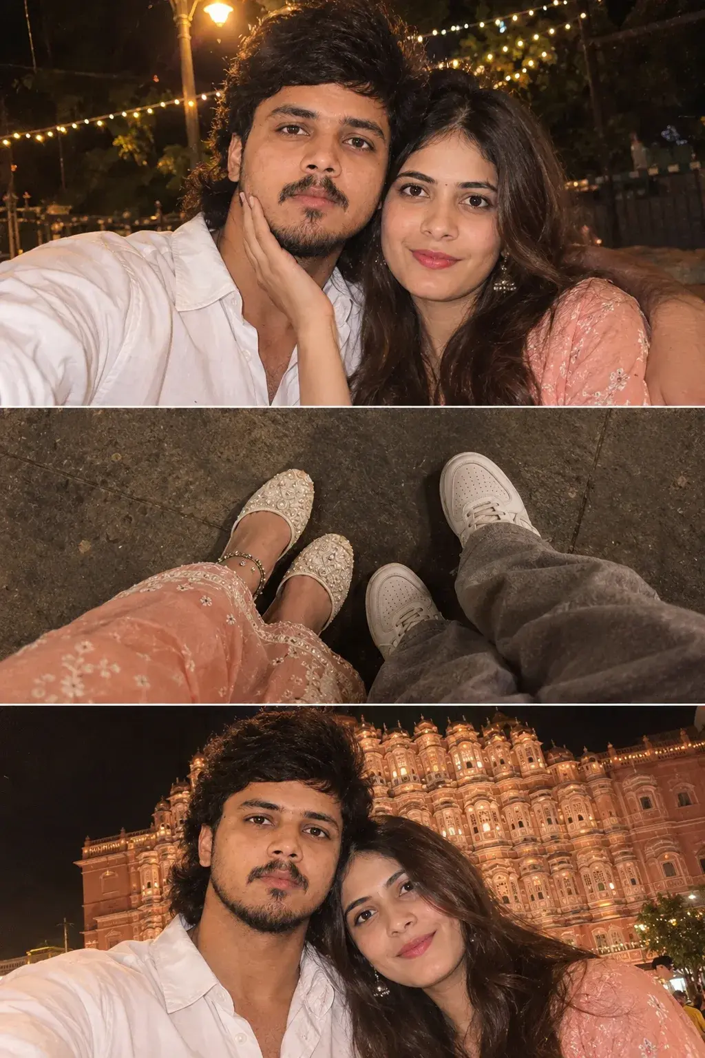 Aesthetic Hawamahal Couple Prompt
