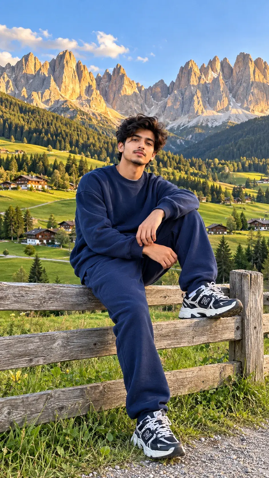 Alpine Mountain Boy 🌄💙 | AI Photo Transformation Shorts
