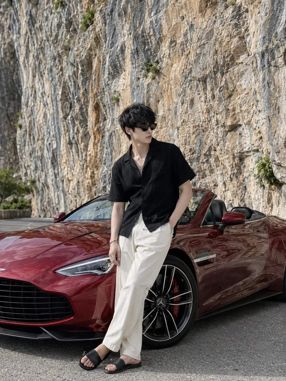 Alpine Red — An Iconic Luxury Portrait.