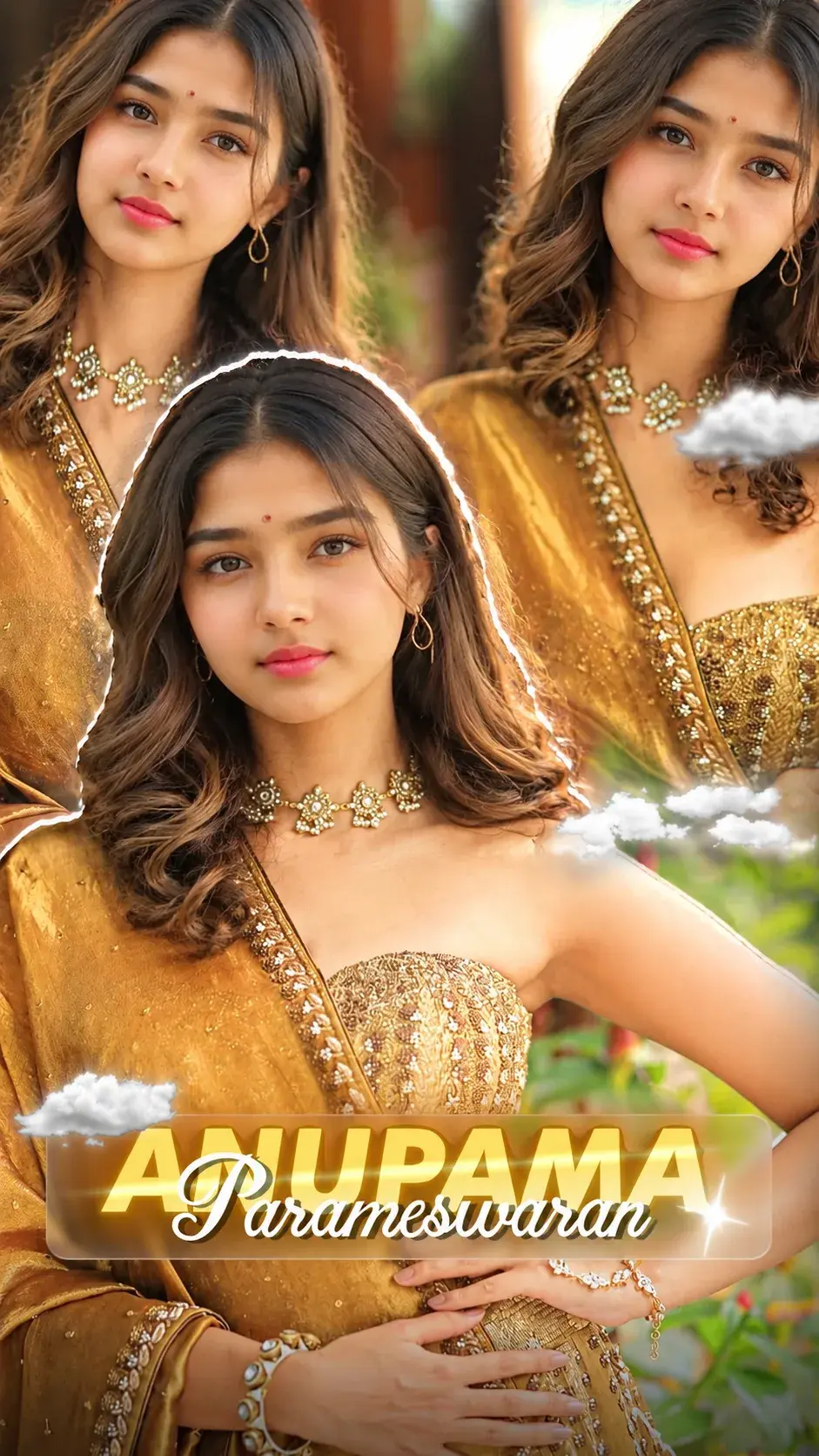 Alupama Parameswaran – Golden Elegance ✨