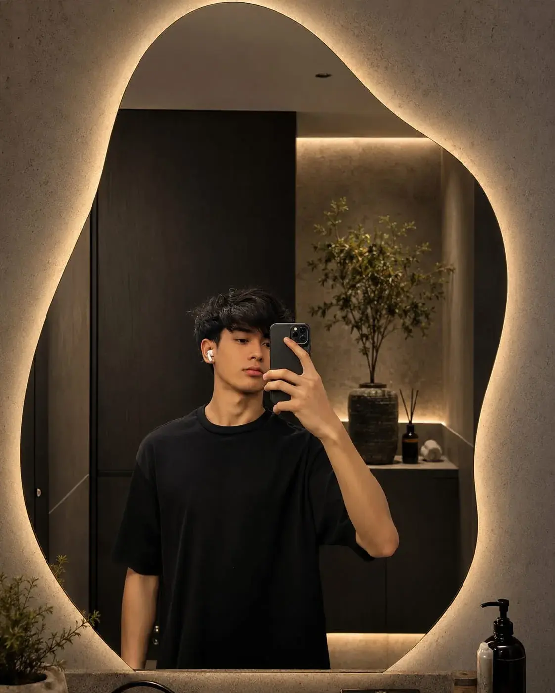 Asthetic Mirror Selfie For Boys.