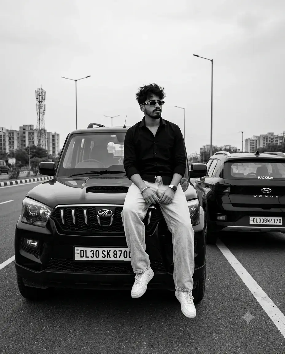 B&w Mahindra Scorpio Prompt