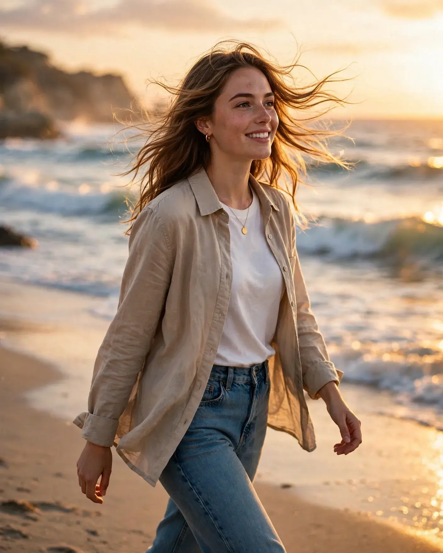 Beach Girl — Sunset