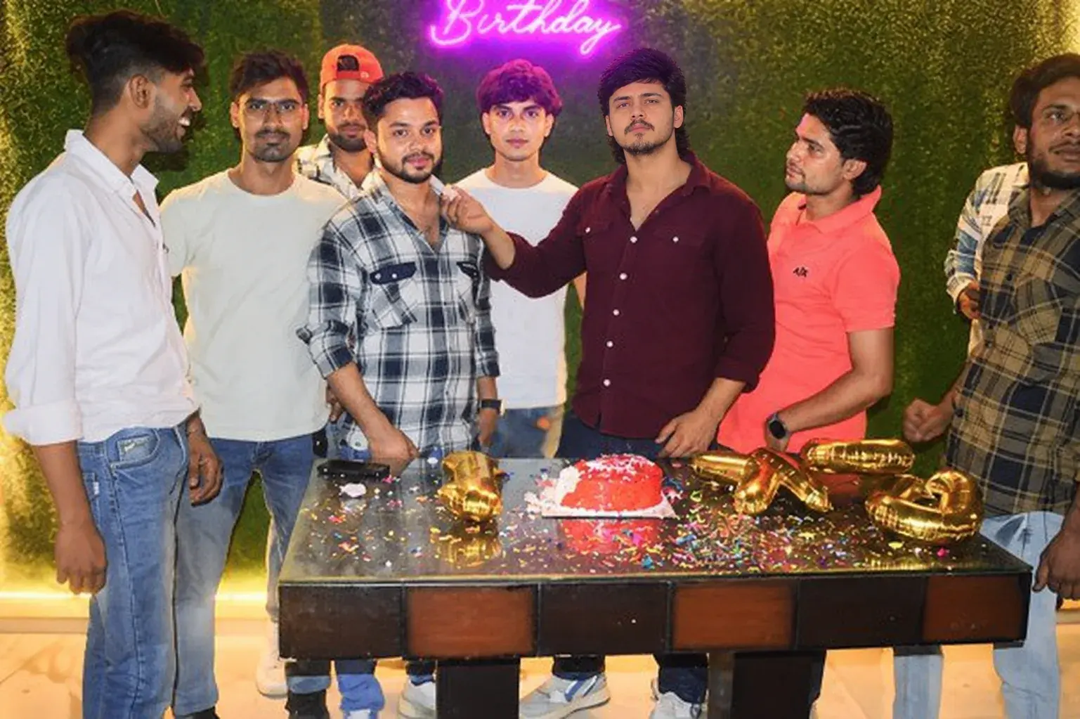 Birthday Celebration With Friends – Face Replacement Edit