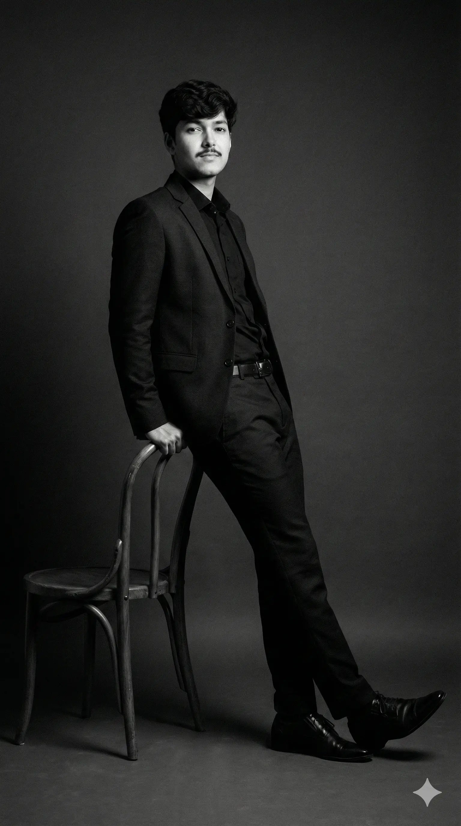 Black-And-White Fine-Art Portrait