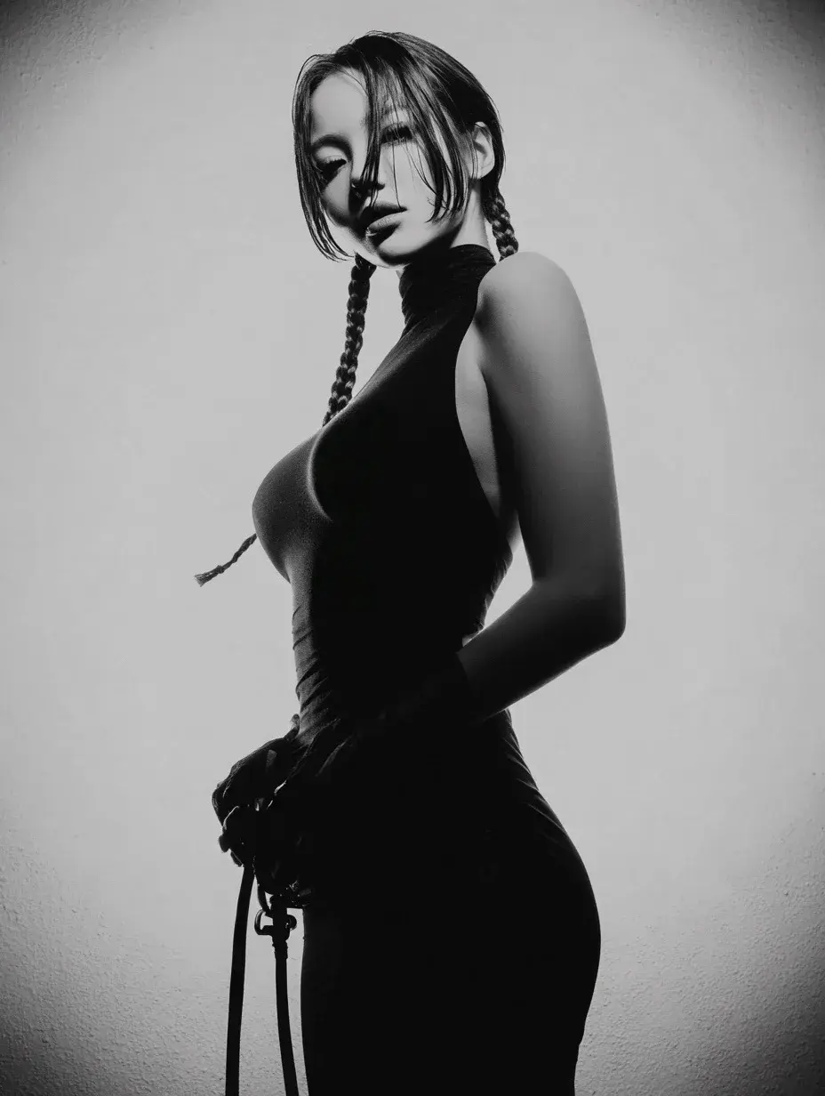 Black And White Style Portrait