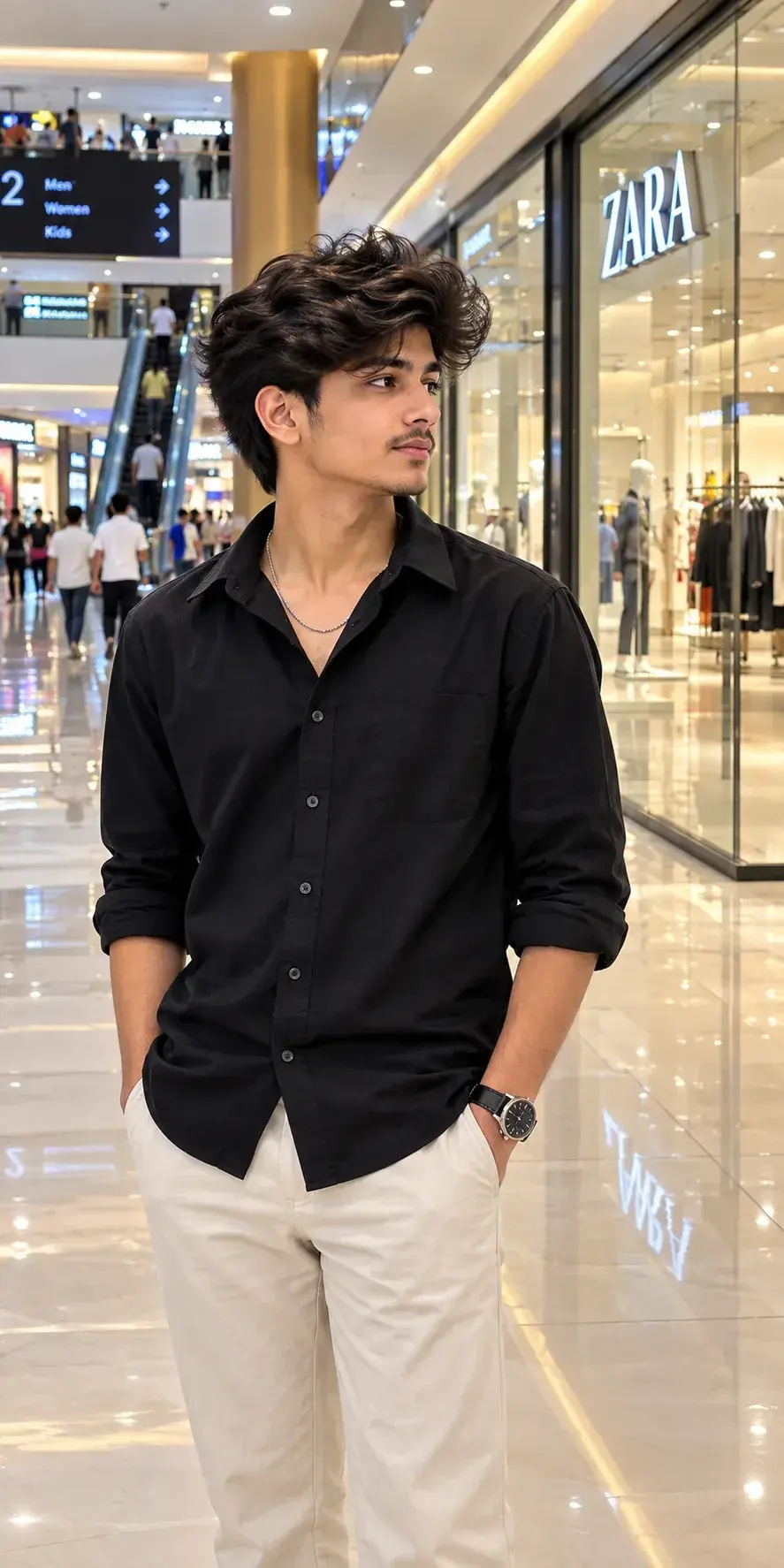 Black Shirt & White Pants Outfit 🔥 | Boys Fashion Aesthetic 2026 Mensfashion Boyaesthetic