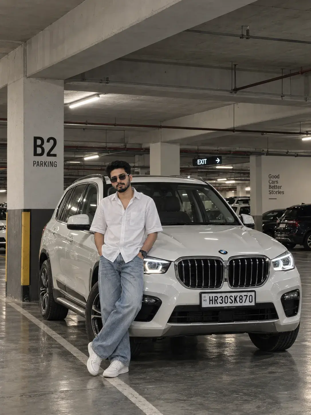BMW M4 Parking Prompt