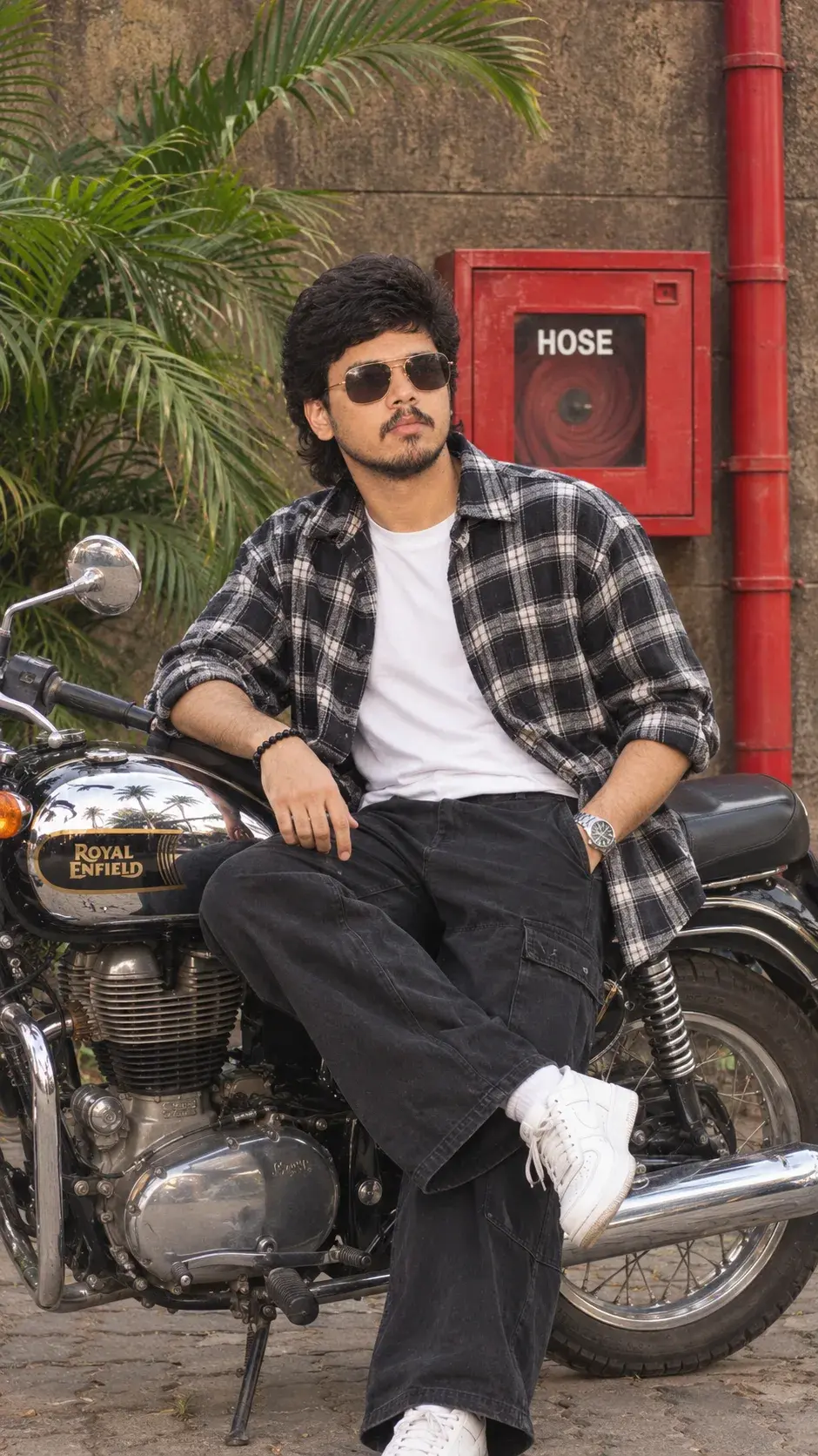 Boys Aesthetic Bike Portrait