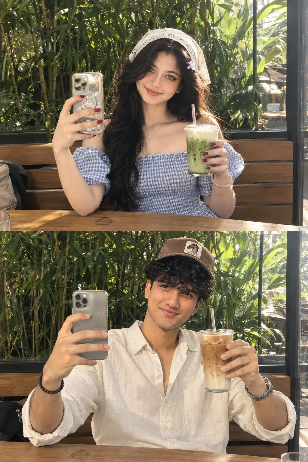 🌿 Café Matcha & Iced Latte Duo ☕💚