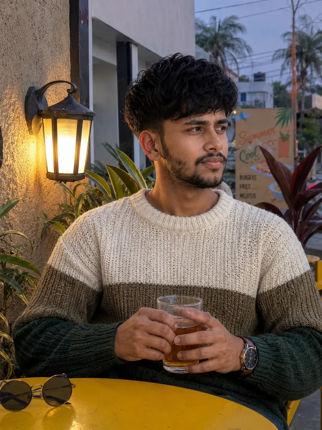 Café Twilight Portrait