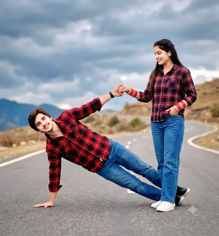 Candid Cinematic Outdoor Portrait Of A Young Couple