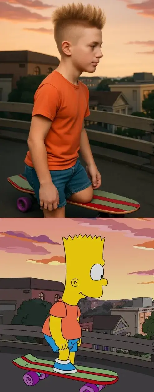 Cartoon Character Converted To Hyper-Realistic Human