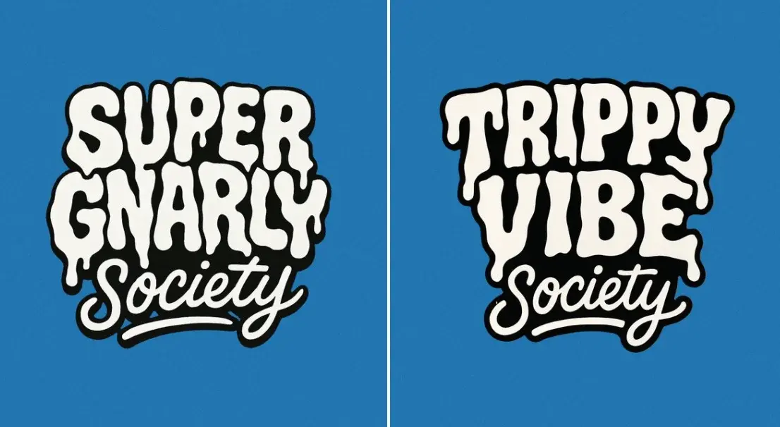Cartoon Style Text Logo