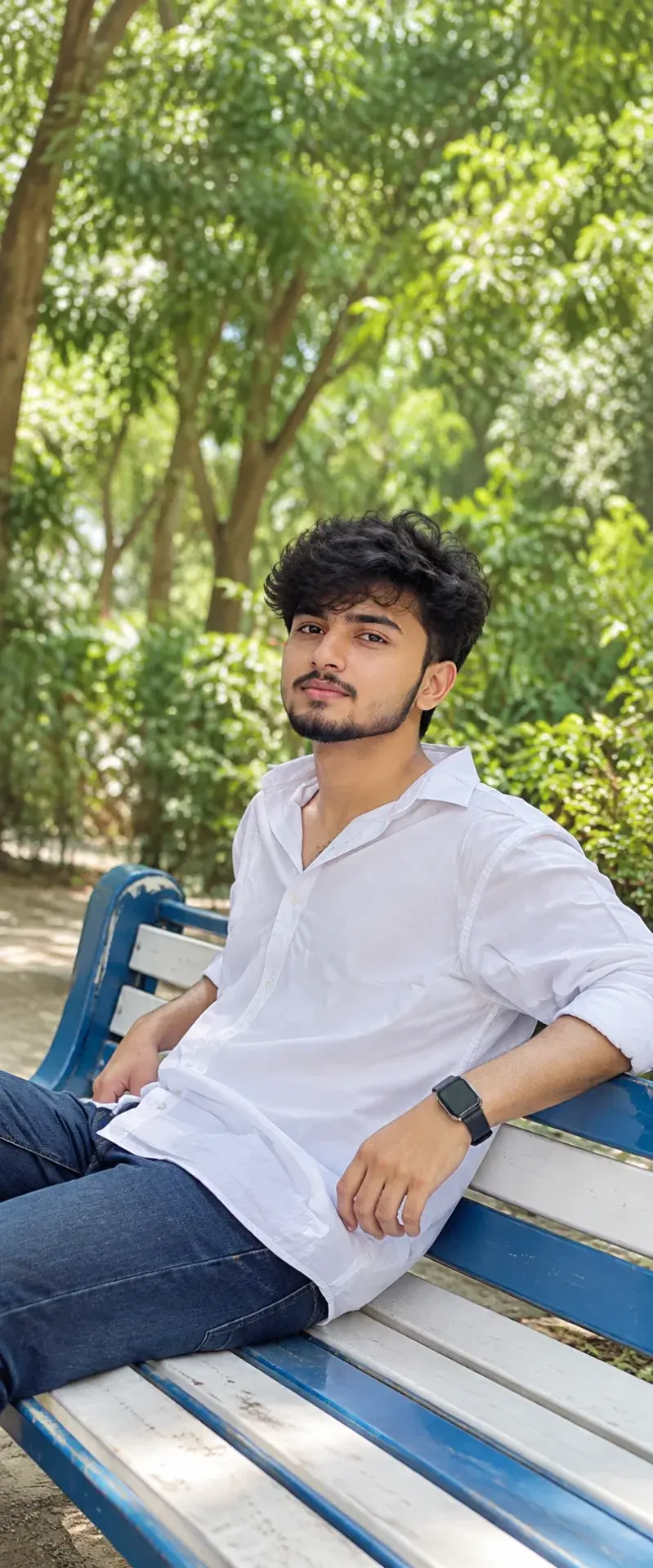 🌿📸 Casual Men’s Portrait Photography – Natural Outdoor Look & Soft Bokeh