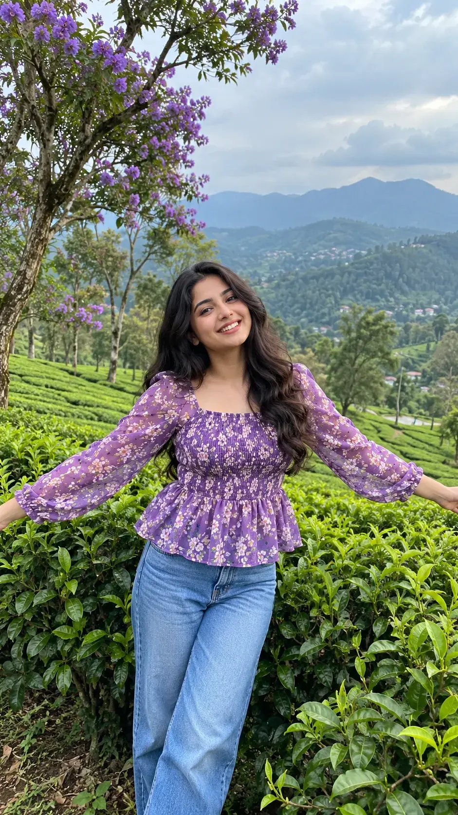 🌿💜 Casual Outdoor Portrait Photography – Natural Travel Instagram Look