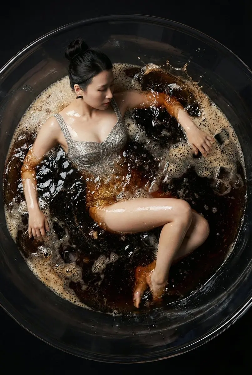 Character In A Giant Cocktail Glass