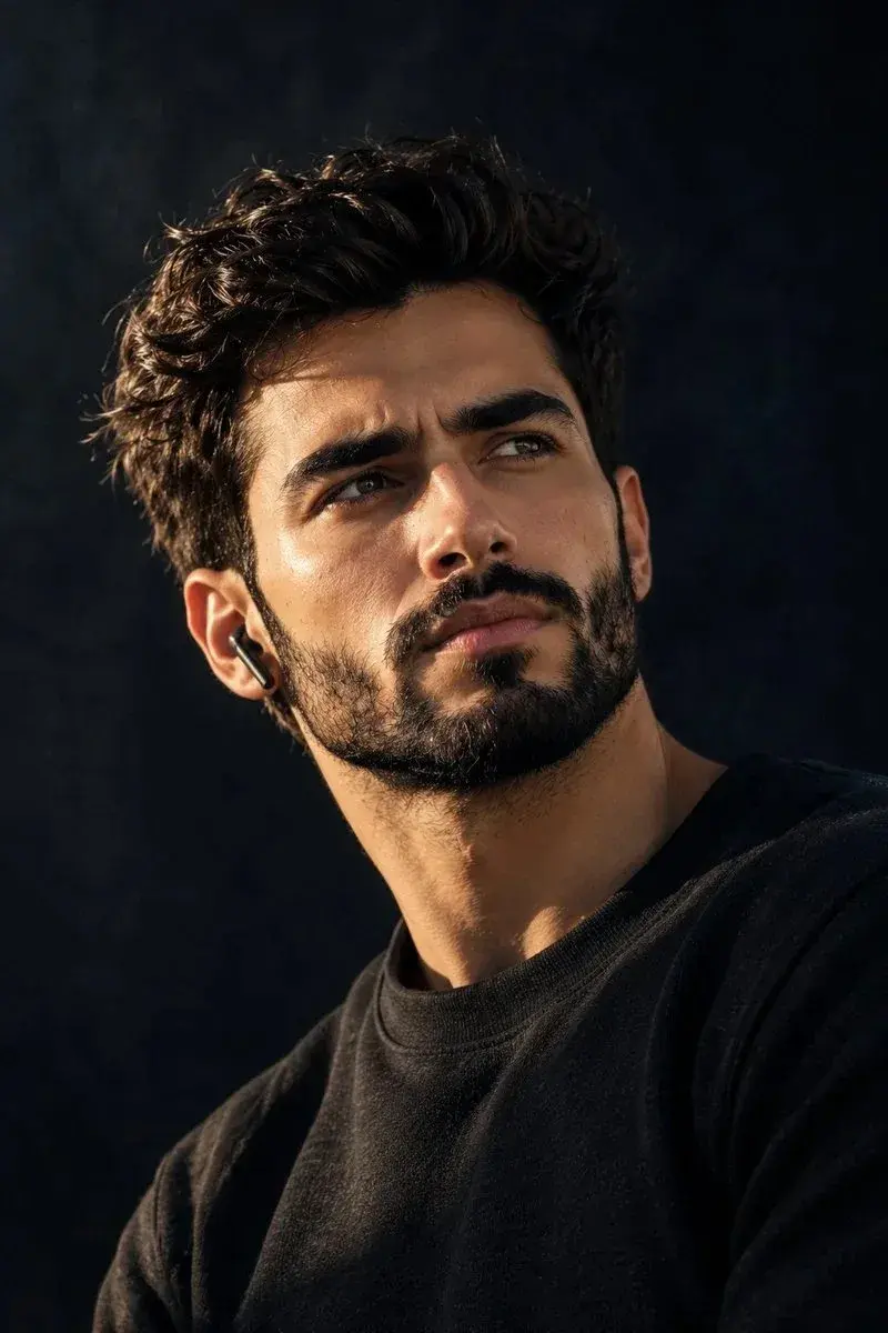 Cinematic Close-Up Portrait.