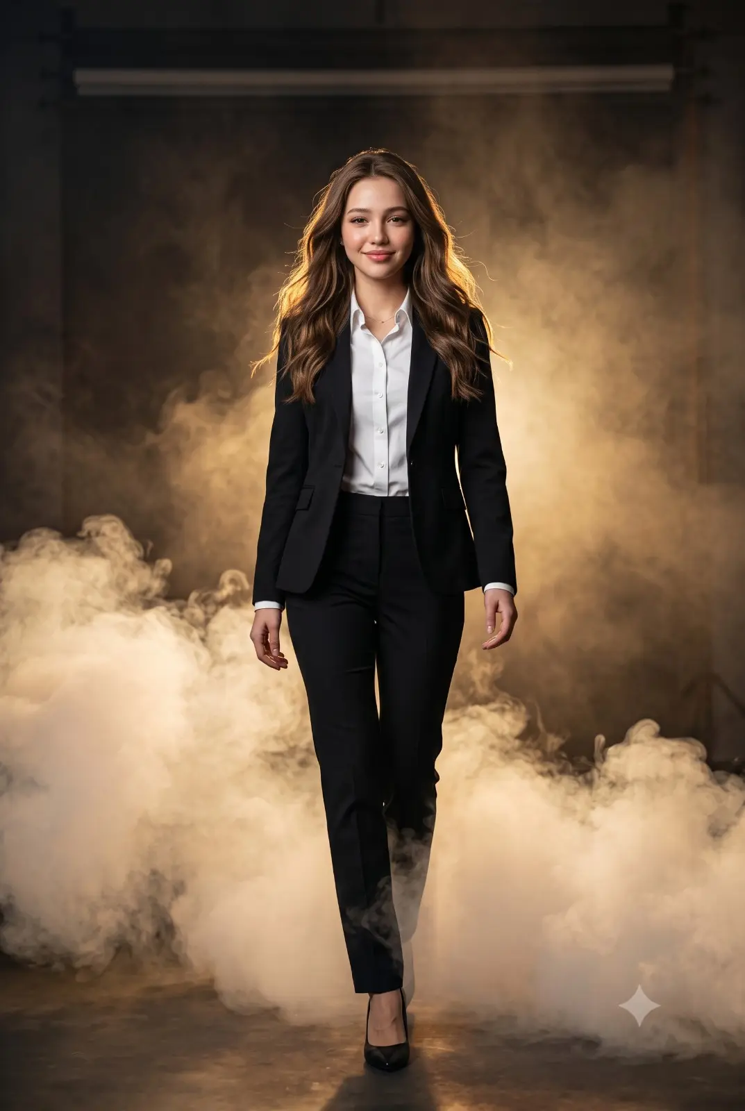 Cinematic Corporate Woman Power Walk Portrait