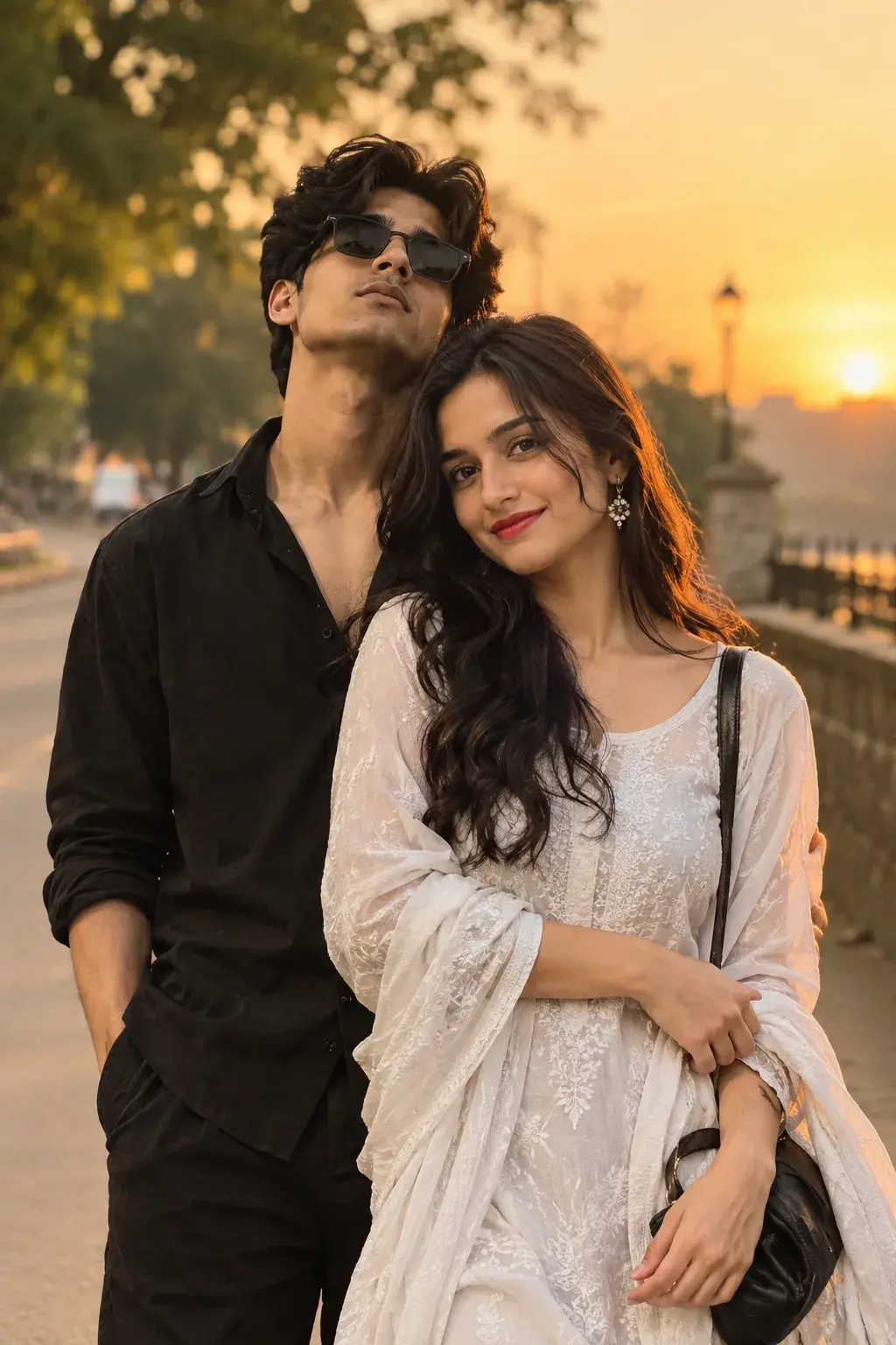 Cinematic Couple Moment – Realistic Romantic Photography