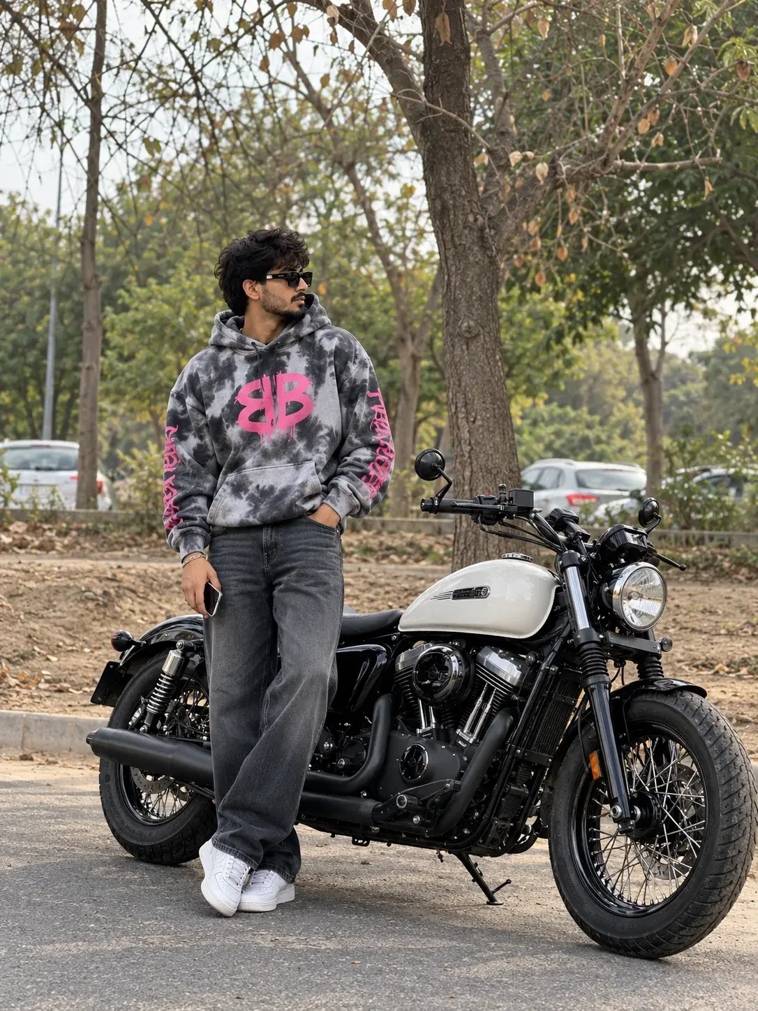 Cinematic Cruiser Bike Portrait