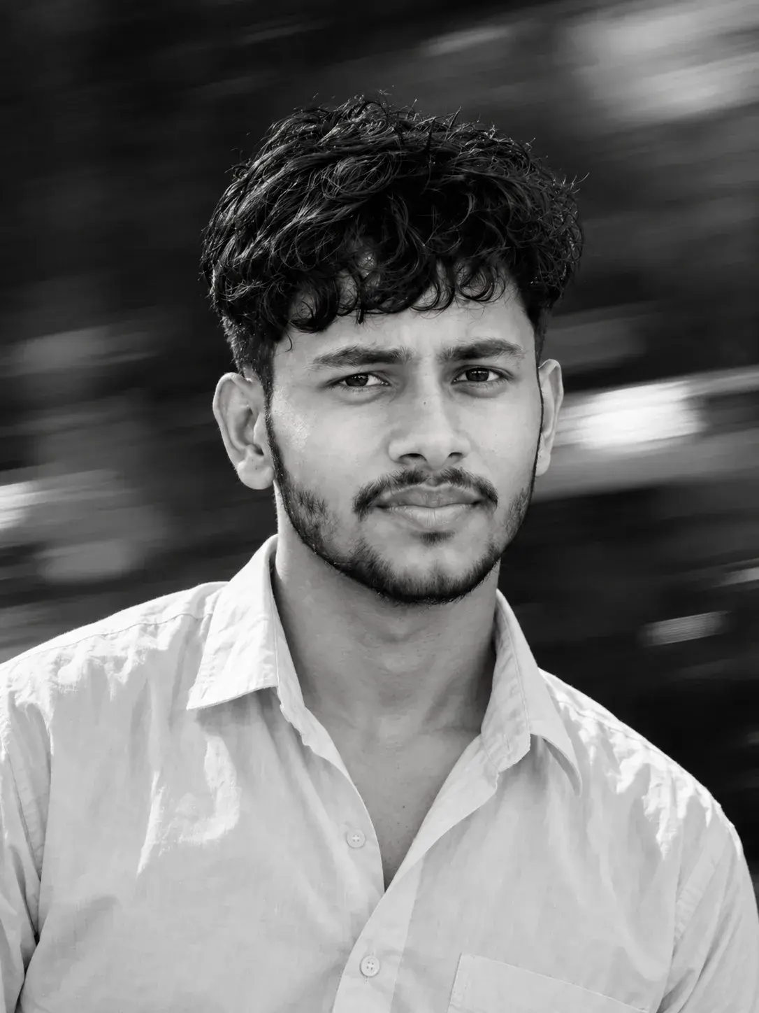 Cinematic Monochrome Portrait