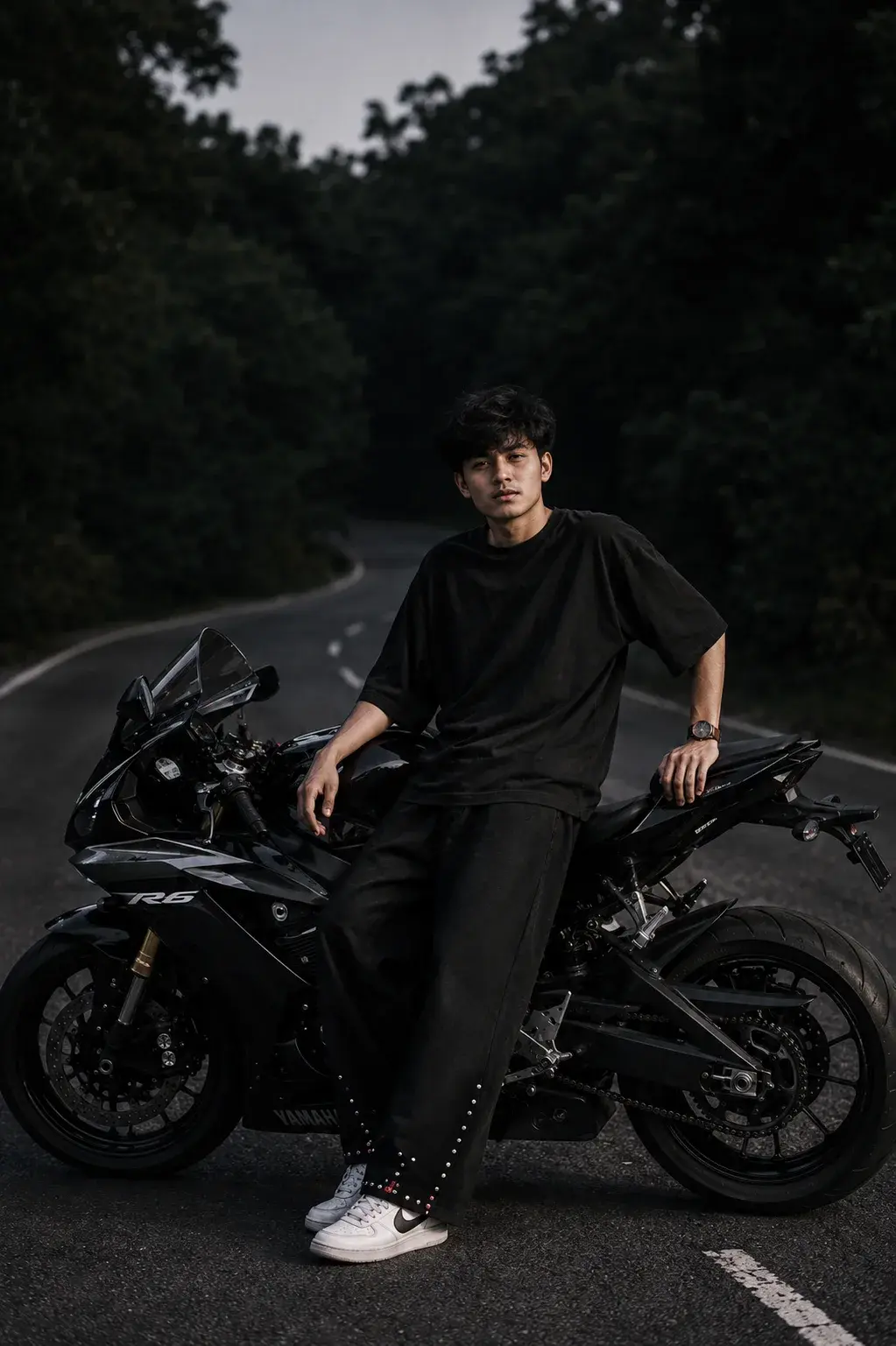 Cinematic Rider On A Yamaha R6