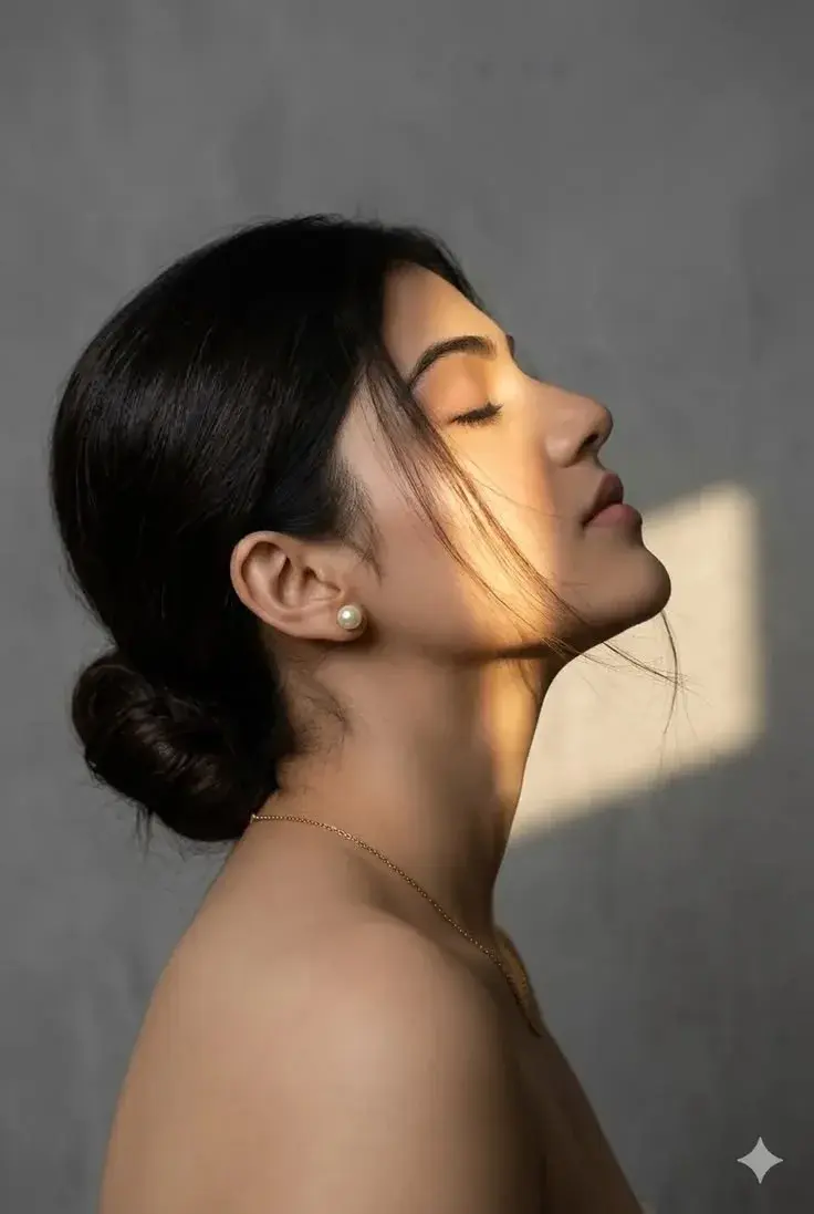 🌅 Cinematic Side-Profile Portrait — Prompt