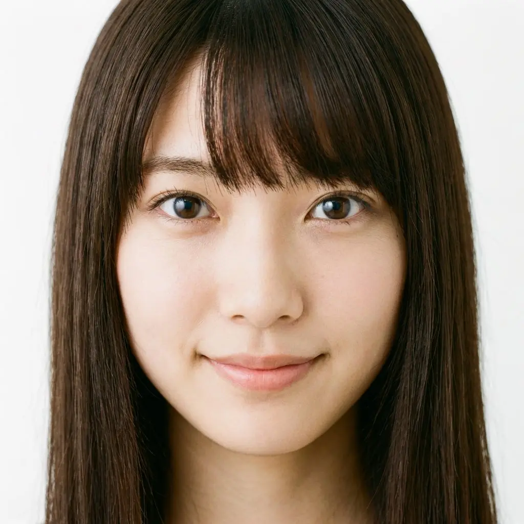 Close-Up Of A Young Japanese Woman's Face