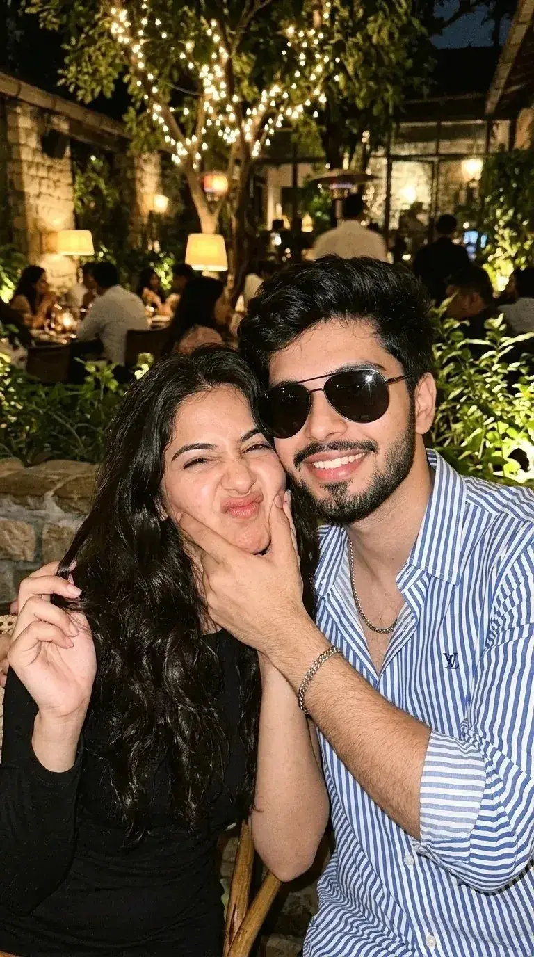 Close-Up Selfie Of A Young Couple