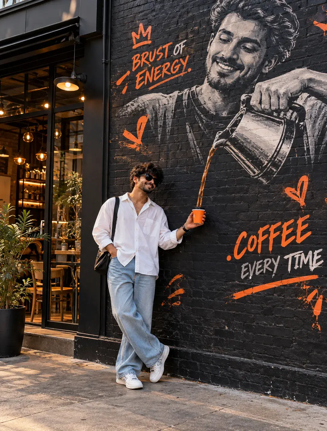 Coffee From The Wall ☕🧡