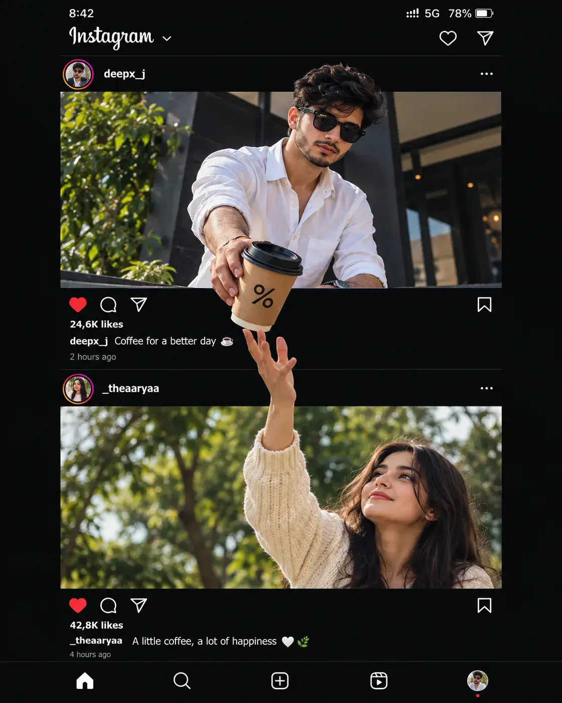 Coffee That Crosses The Feed ☕✨